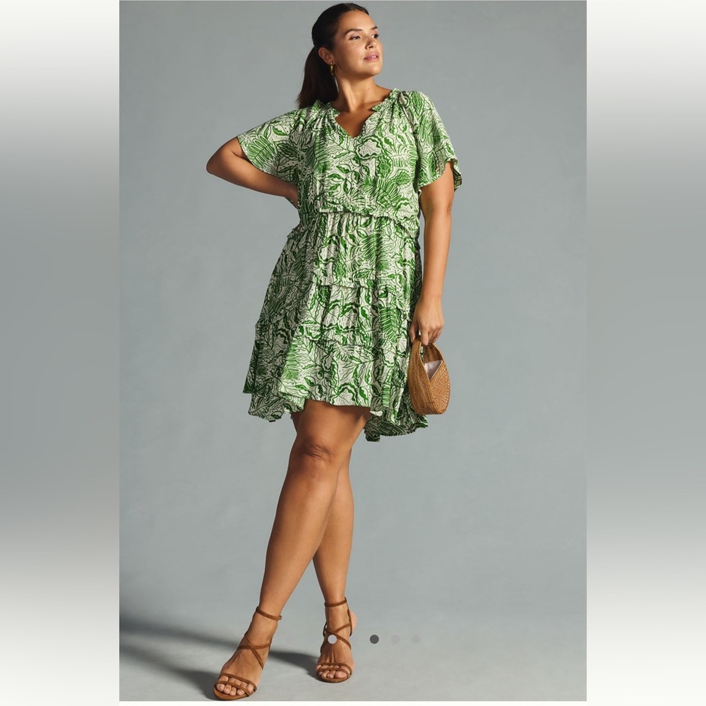Anthropologie Botanical print Dress